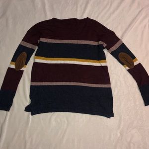 Color striped sweater